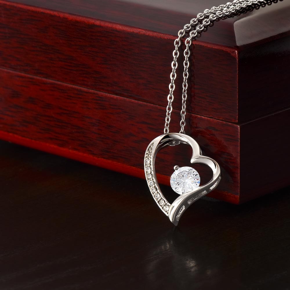 Wife Heart Necklace Birthday Beauty, Kindness - Rose