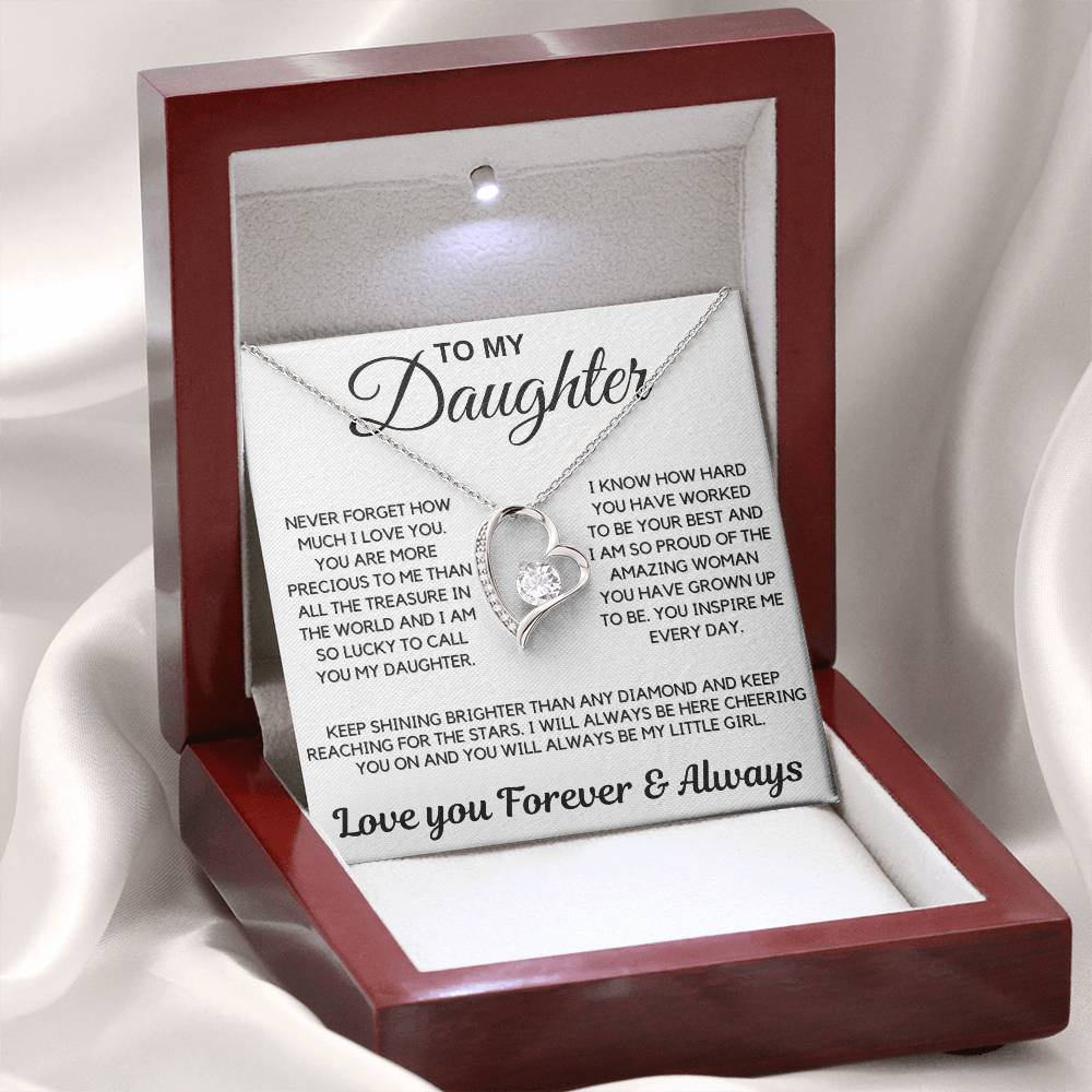 Daughter Gift-Never Forget How Much I Love You