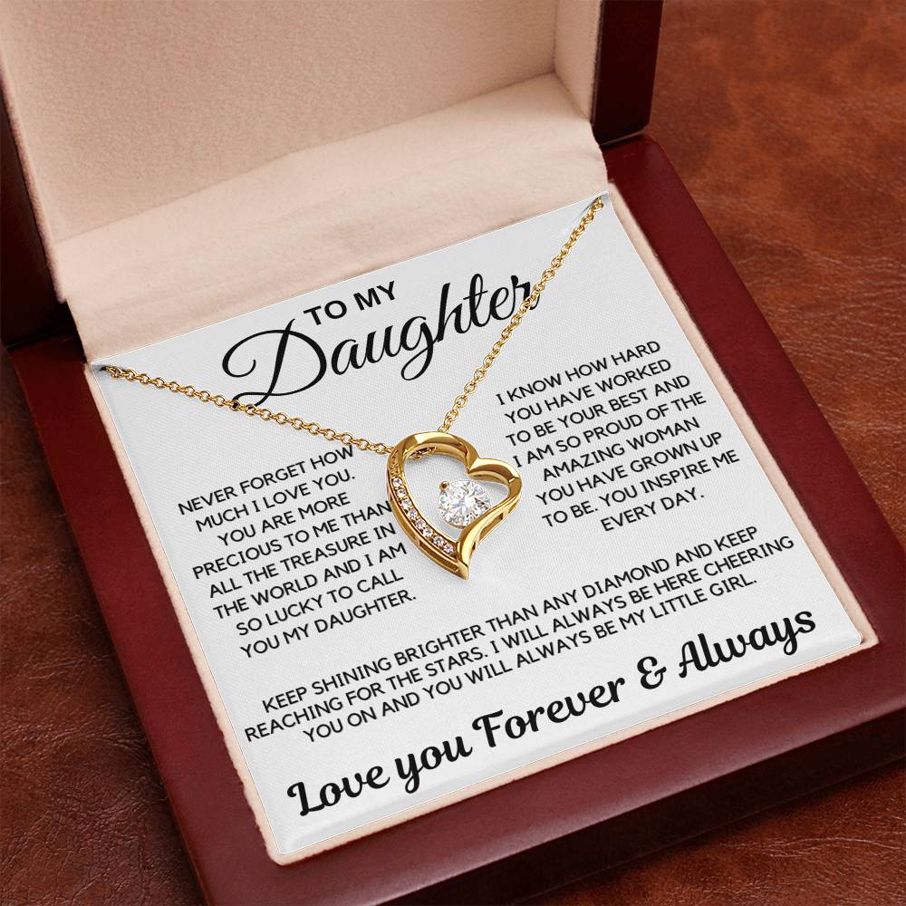 Daughter Gift-Never Forget How Much I Love You