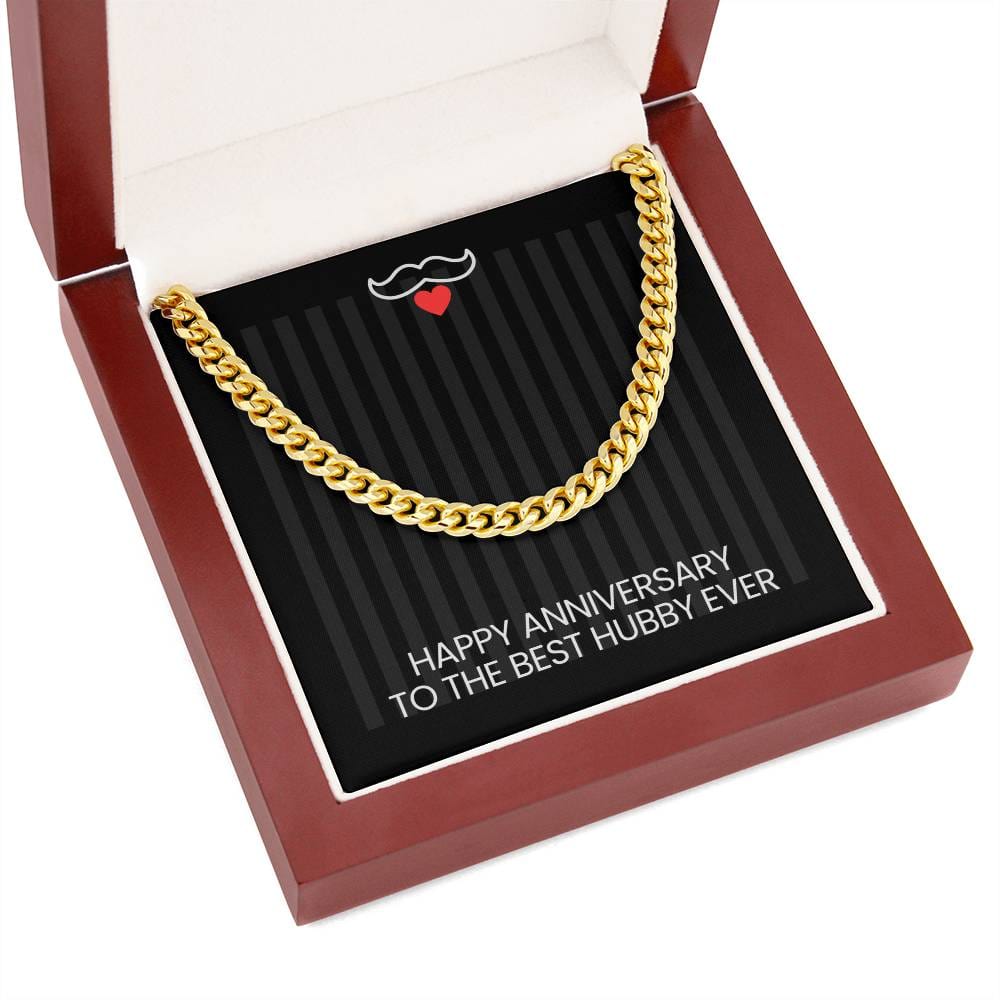 Husband Chain for Anniversary Best Hubby Blk