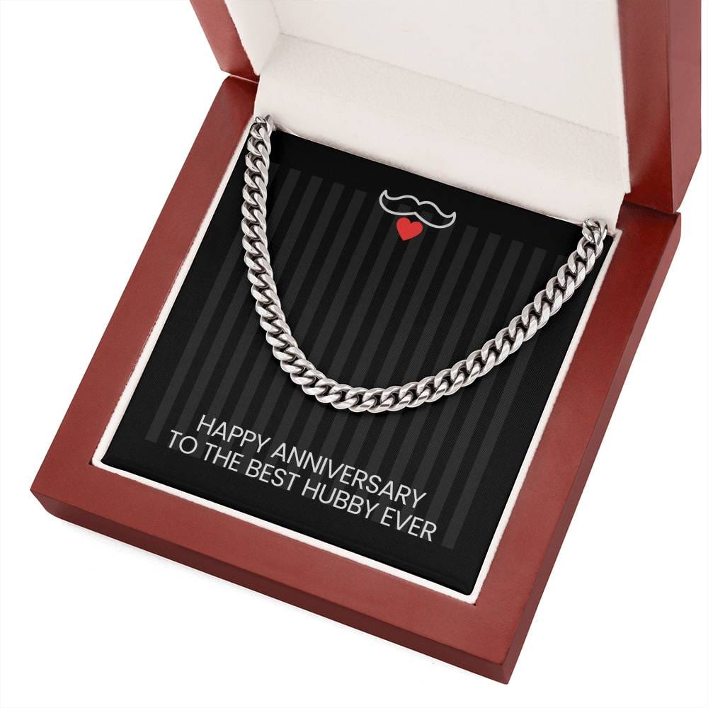 Husband Chain for Anniversary Best Hubby Blk