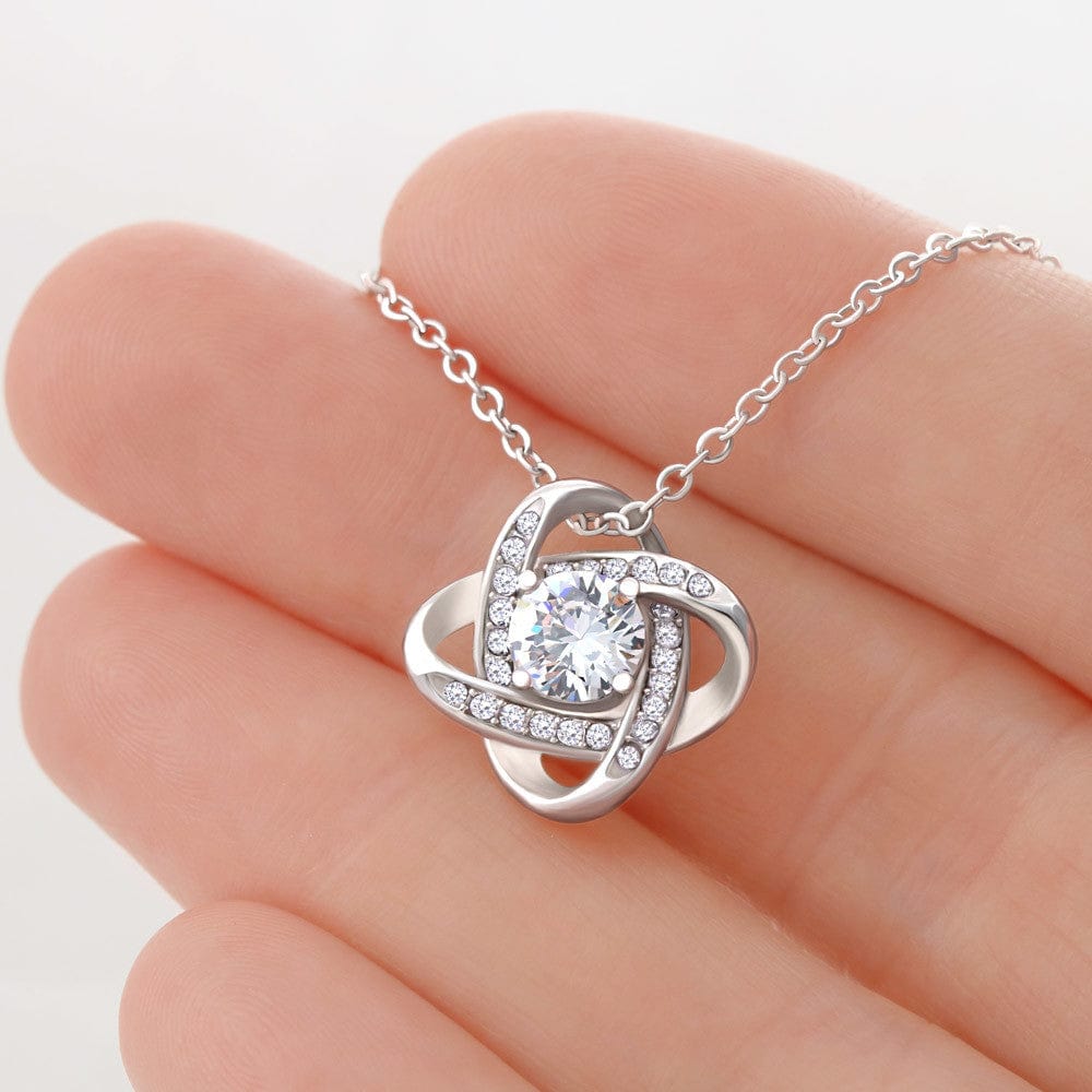 Wife Love Knot Necklace Anniversary My Everything - Rose