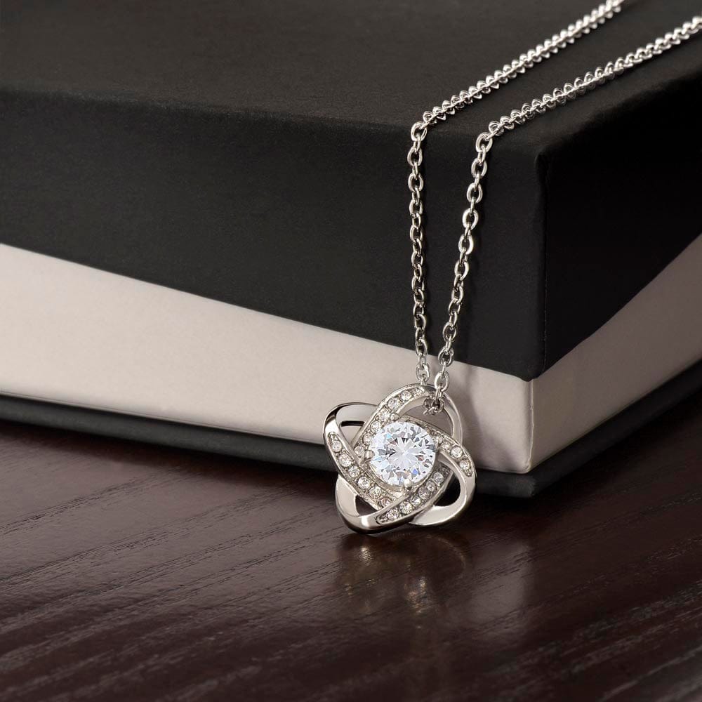 Wife Love Knot Necklace Anniversary My Everything - Rose