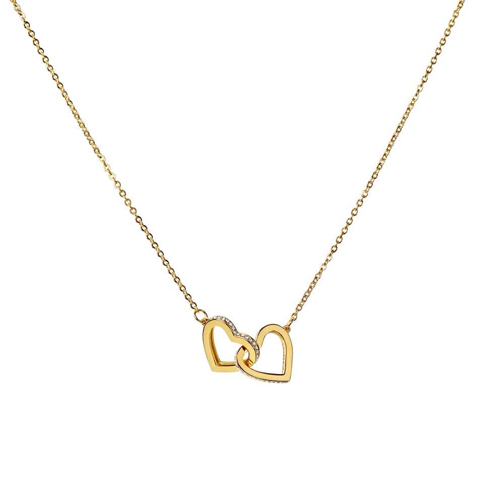 Wife Two-Hearts Necklace for Anniversary My Everything - Rose