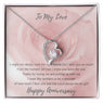 Love Anniversary Heart Necklace My Girl - Rose