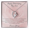 Love Anniversary Heart Necklace My Everything - Rose