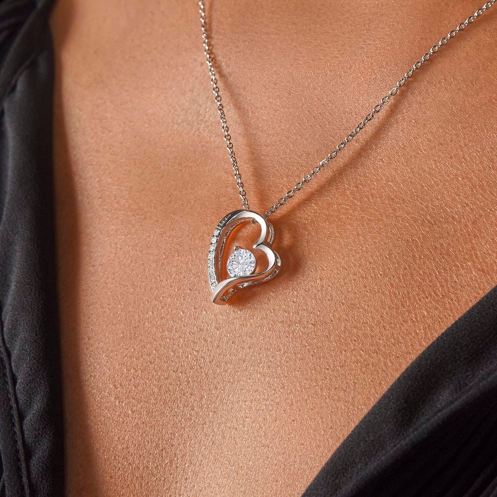 Wife Heart Necklace Birthday Beauty, Kindness - Rose