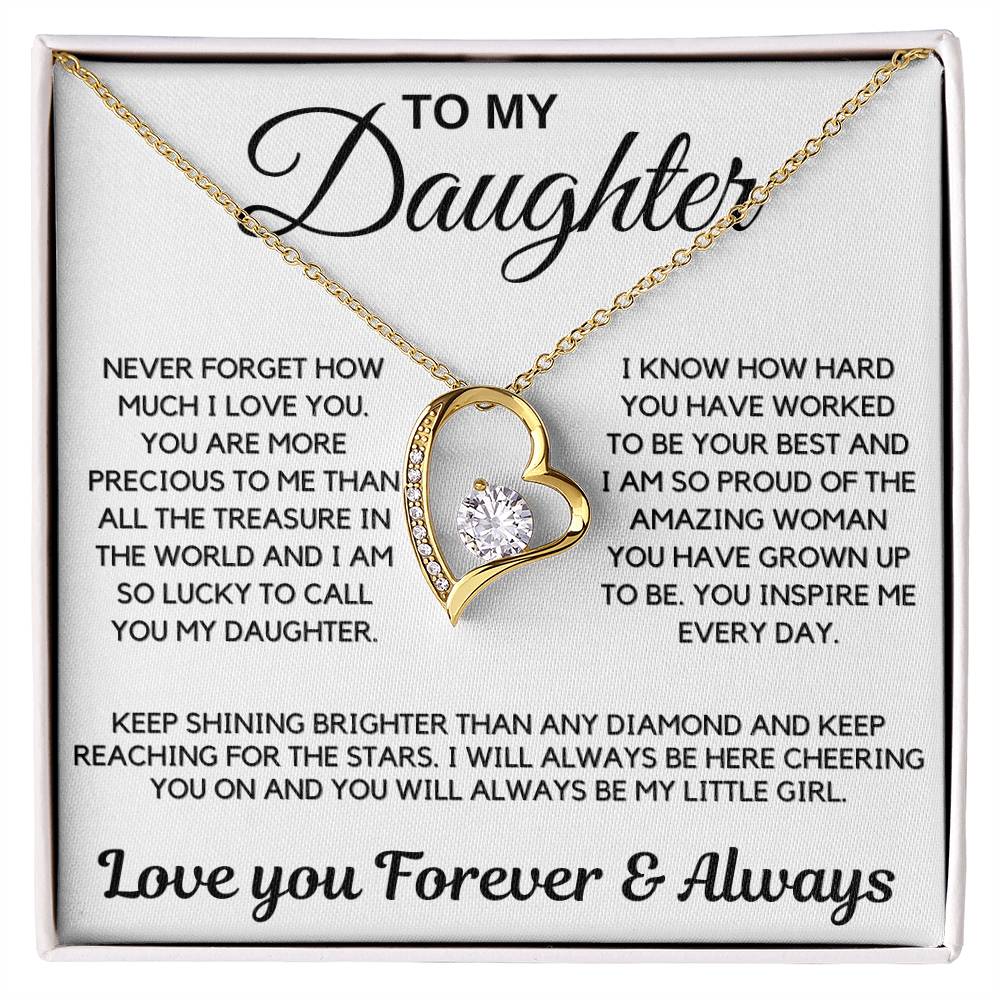 Daughter Gift-Never Forget How Much I Love You