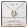 Love Anniversary Heart Necklace My Girl - White