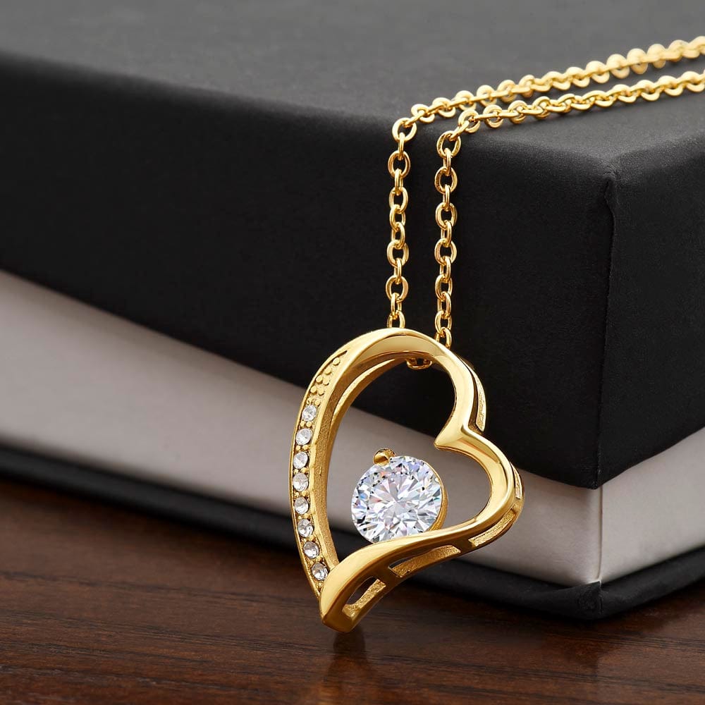 Wife Heart Necklace Anniversary My Everything - White