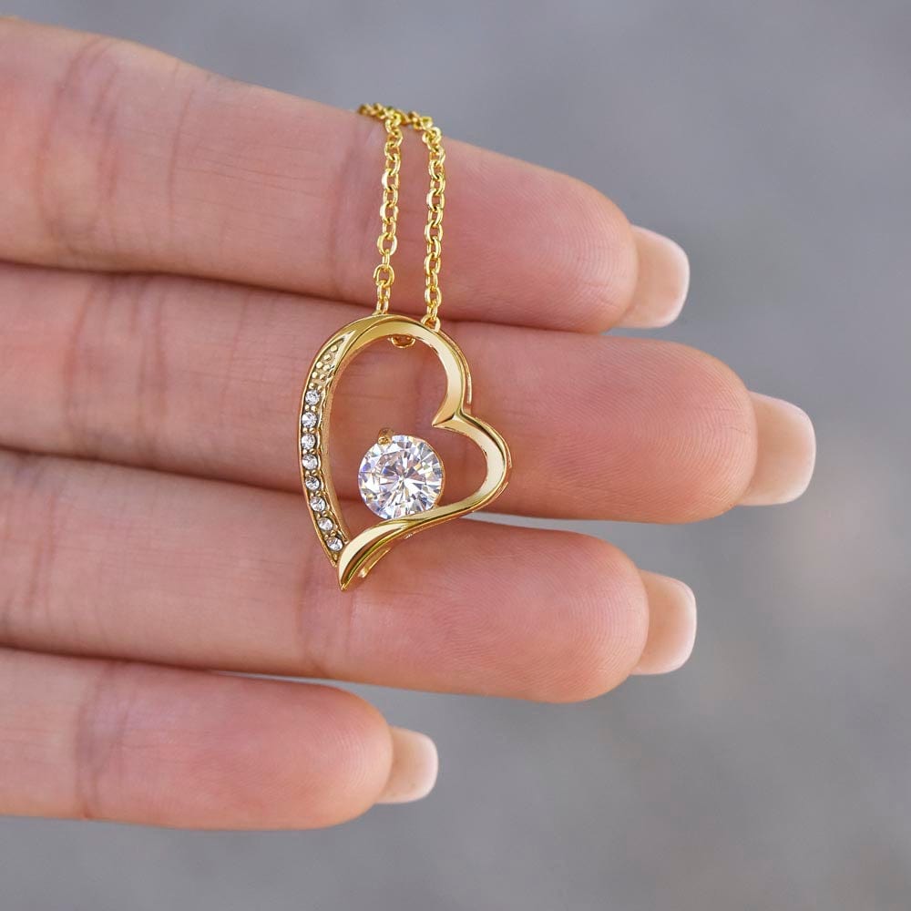 Wife Anniversary Heart Necklace Sunshine -Rose