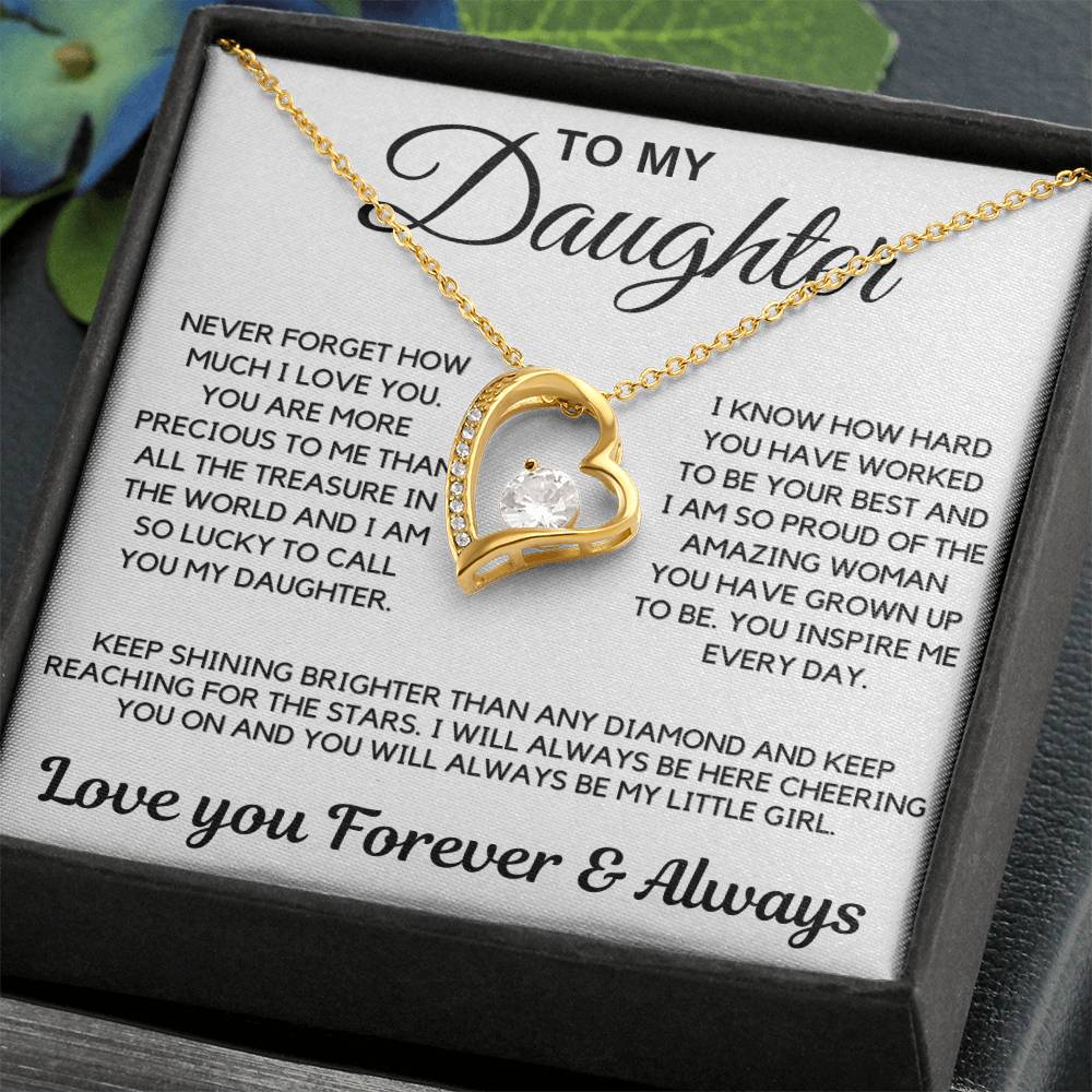 Daughter Gift-Never Forget How Much I Love You